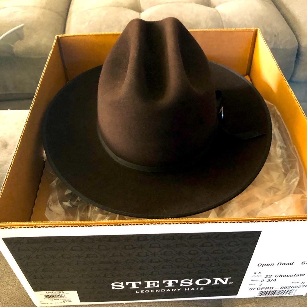 Stetson Open Road 6x Cowboy Hat Size 7